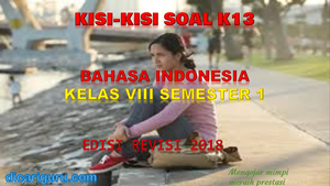 Kisi-Kisi Soal Bahasa Indonesia Kelas 8