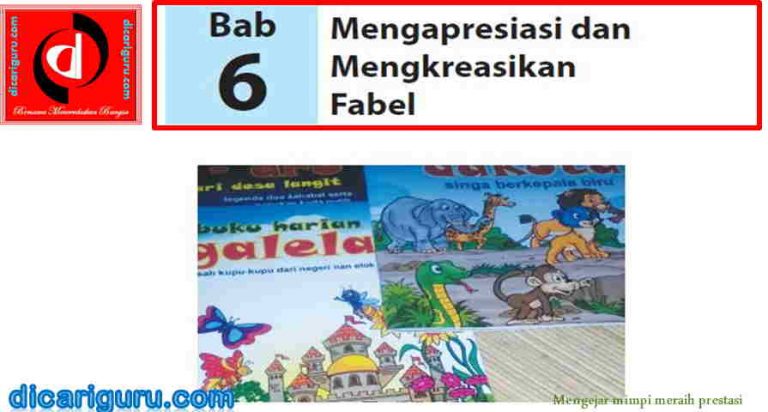 Ringkasan Materi Bahasa Indonesia Kelas 7 Bab 6 K13 - www.dicariguru.com