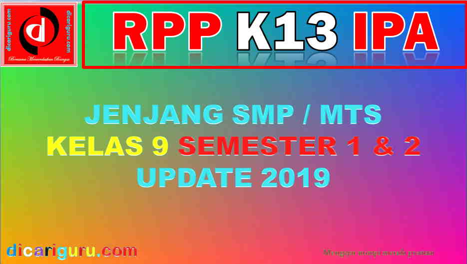 Download Rpp Ipa Kelas 9 Smp K13 Update 2019 Wwwdicarigurucom