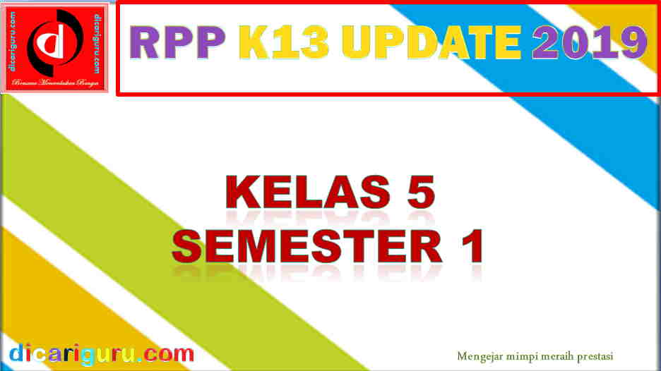 RPP Kelas 5 Semester 1