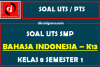 Soal UTS / PTS Bahasa Indonesia Kelas 8 Semester 1