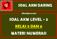 Soal AKM Level 3 Kelas 5 dan 6 Materi Numerasi