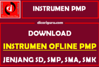 Download Instrumen PMP SD SMP SMA SMK Ofline Format PDF Tahun 2020/2021
