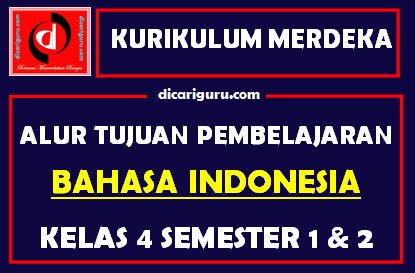 Alur Tujuan Pembelajaran / ATP Bahasa Indonesia Kelas 4 Fase B