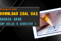 Soal Sumatif PAS/UAS Bahasa Arab Kelas 9 Semester 1